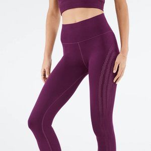 Fabletics Sculptknit High-Waisted Leggings Plum/Purple Small New NWOT